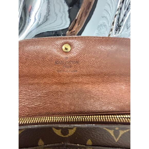 Louis Vuitton Monogram Sarah Wallet on Chain Gold Crossbody Bag Brown 8.5/10 - Picture 4 of 16